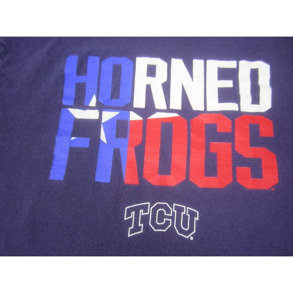 TCU Shirt‎ Adult Medium Purple Horned Frongs College University Alumni Student - Picture 2 of 6